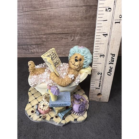 Vtg Boyds Bears Resin Figurine 2003 Bubbles Bearsall… It’s good to be Retired - Picture 14 of 16